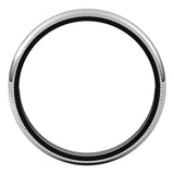 Palladium 3 mm Milgrain Half Round Band Size 5.5