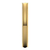 10K Yellow Gold 2.5 mm Lightweight Milgrain Half Round Band Size 5