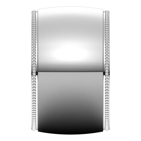 14K White Gold 12 mm Lightweight Milgrain Half Round Band Size 6.5