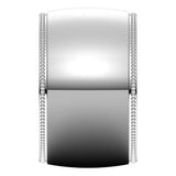14K White Gold 12 mm Lightweight Milgrain Half Round Band Size 6.5