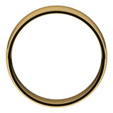 14K Yellow 6 mm Milgrain Light Comfort Fit Band