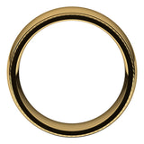 14K Yellow Gold 8 mm Rope Comfort-Fit Half Round Band Size 7.5