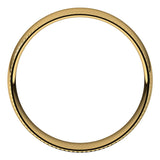 14K Yellow 5 mm Rope Half Round Comfort Fit Band