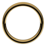 14K Yellow 6 mm Rope Half Round Comfort Fit Band