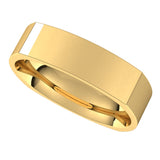 14K Yellow 5 mm Square Comfort Fit Band