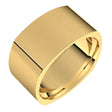 14K Yellow 10 mm Square Comfort Fit Band Size 7.5