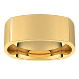 18K Yellow 7 mm Square Comfort Fit Band