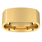 14K Yellow 8 mm Comfort-Fit Square Band Size 8.5