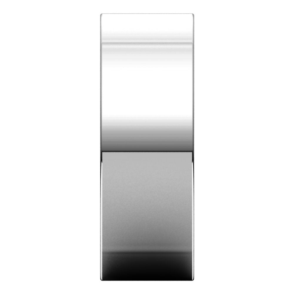 Sterling Silver 8 mm Comfort-Fit Square Band Size 7.5