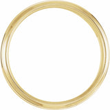 14K Yellow 7 mm Beveled-Edge Band with Satin Finish