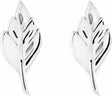 Sterling Silver Leaf Earrings