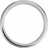 Cobalt & Silver Inlay 7 mm Beveled-Edge Comfort-Fit Band