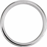 Cobalt & Silver Inlay 7 mm Beveled-Edge Comfort-Fit Band Size 8.5
