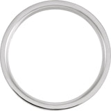 18K Rose Gold PVD Titanium 6 mm Grooved Comfort-Fit Flat Band