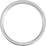18K Rose Gold PVD Titanium 6 mm Grooved Comfort-Fit Flat Band Size 7