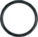 Black Titanium 7 mm Comfort-Fit Half Round Band Size 7