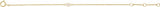 14K Yellow Gold Imitation Pearl Youth Birthstone 4 1/2-5 1/2" Bracelet