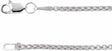14K White Gold 1.8 mm Rounded Box 16" Chain