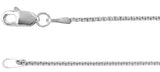 Sterling Silver 1 mm Rounded Box 24" Chain