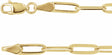 18K Yellow Gold-Plated Sterling Silver 3.85 mm Paperclip-Style 16" Chain