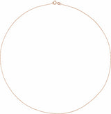 14K Rose Gold .55 mm Box 20" Chain 