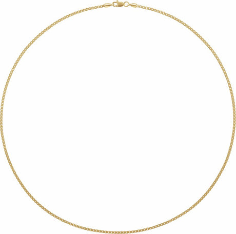 14K Yellow Gold-Filled .75 mm Box 16" Chain