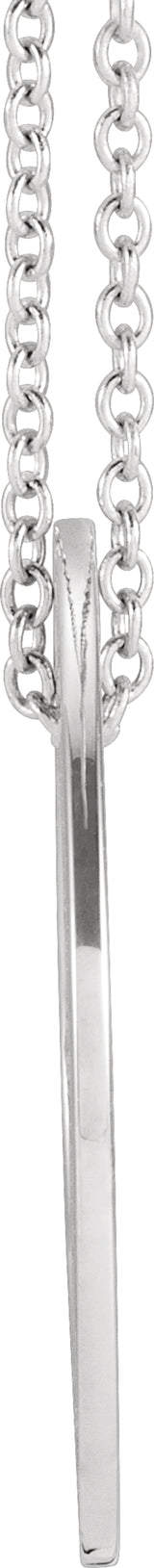 Sterling Silver Faith, Hope, Love Pierced Loop 16-18" Necklace