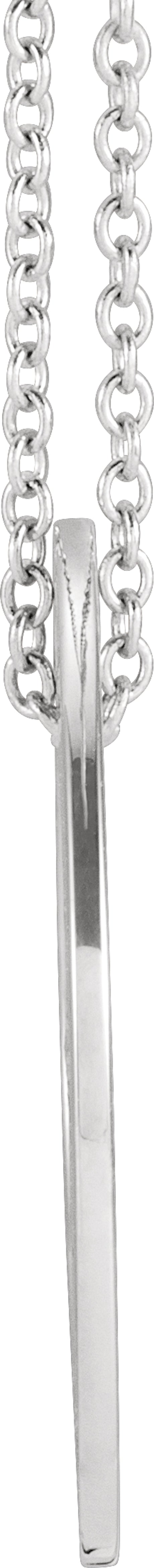 Sterling Silver Faith, Hope, Love Pierced Loop 16-18" Necklace