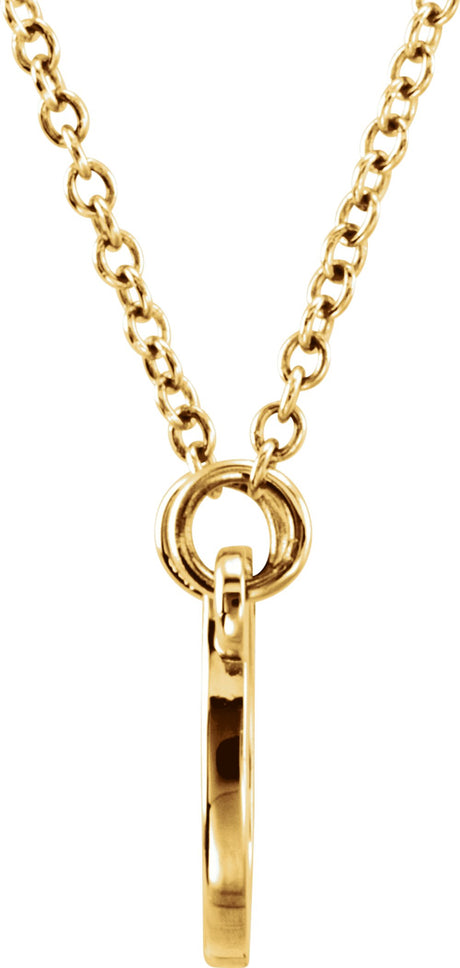 14K Yellow Tiny Posh® Horseshoe 16-18" Necklace