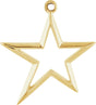 14K Yellow Star Dangle