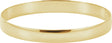 14K Yellow Gold Engravable 6 mm Half Round Bangle 7 1/2" Bracelet