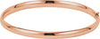 14K Rose Gold 4.7 mm Hinged Bangle 7" Bracelet