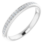 14K White 1/8 CTW Natural Diamond