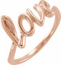 14K Rose Love Ring