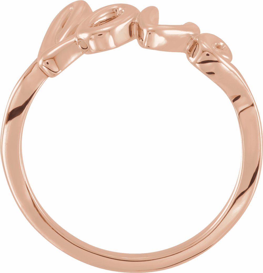 14K Rose Love Ring