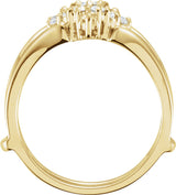 14K Yellow 1/4 CTW Natural Diamond Ring Guard