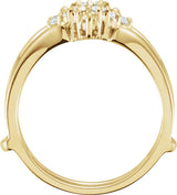 14K Yellow Gold 1/4 CTW Natural Diamond Ring Guard
