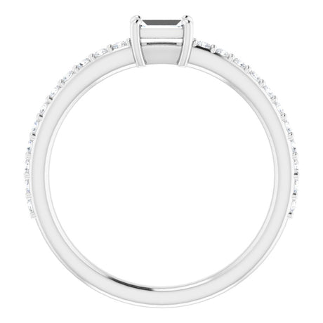 14K White 1/3 CTW Natural Diamond Ring