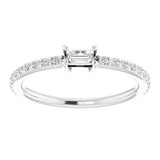 14K White 1/3 CTW Natural Diamond Ring