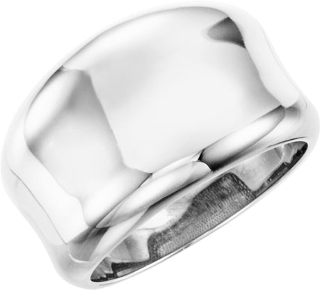 Sterling Silver Concave Ring