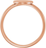 14K Rose Be Posh® Engravable Signet Ring