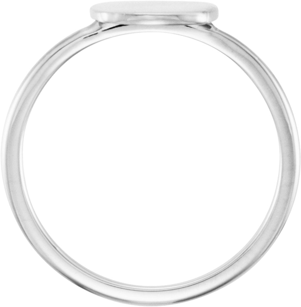 Continuum Sterling Silver Be Posh® Engravable Signet Ring