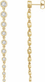 14K Yellow 2 CTW Lab-Grown Diamond Earrings