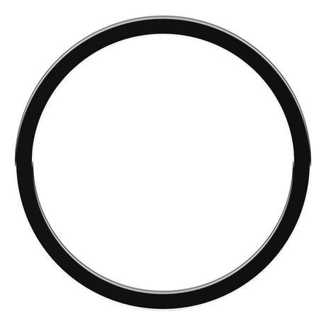 10K White 1 mm Flat Band Size 10