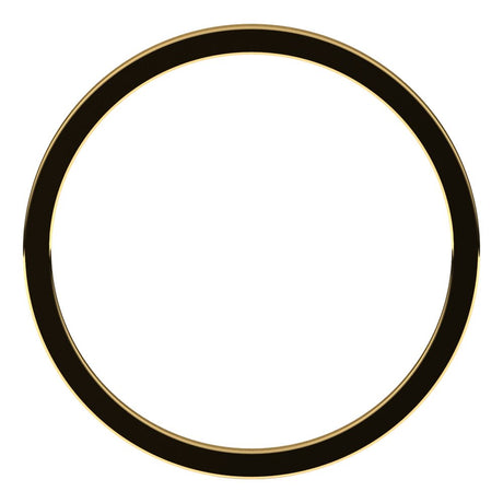 10K Yellow Gold 1 mm Flat Band Size 7