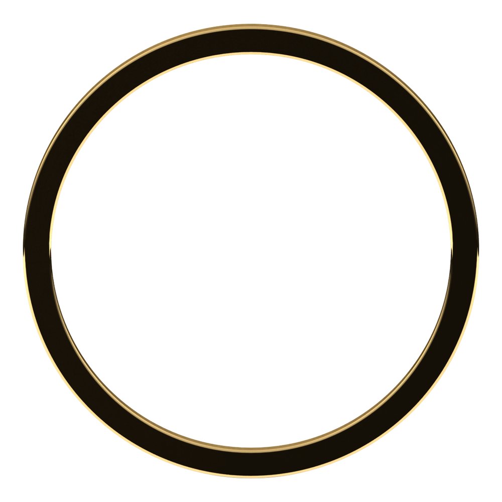 10K Yellow Gold 1 mm Flat Band Size 7