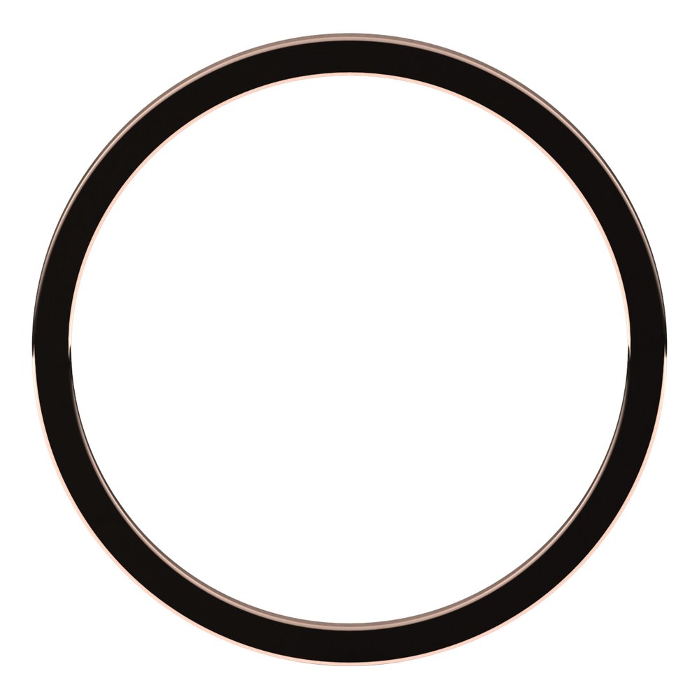 14K Rose Gold 1 mm Flat Band Size 7