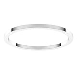 Platinum 1 mm Flat Band Size 5.5