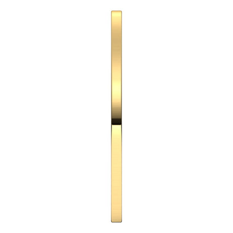 18K Yellow Gold 1 mm Flat Band Size 7