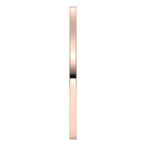14K Rose Gold 1 mm Flat Band Size 7